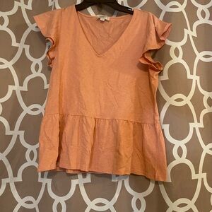 The Loft outlet blush pink blouse size small